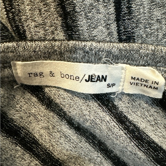 Rag & Bone Black and Gray Striped Mini Dress - Picture 2 of 9